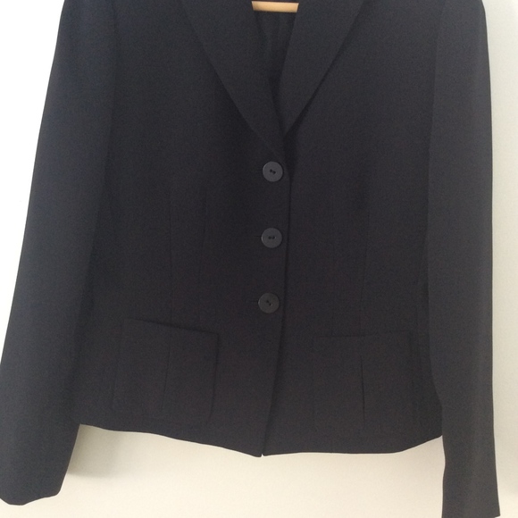 Tahari Blazer Jacket Black - Picture 3 of 6